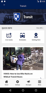 UNH Mobile Screenshot 0