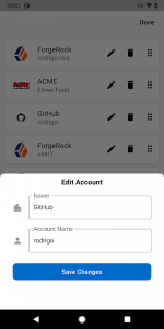 ForgeRock Authenticator Screenshot 0
