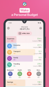 1Money: expense tracker budget Screenshot 1