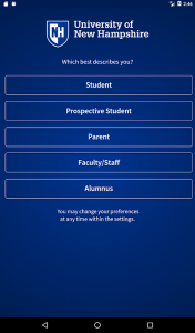 UNH Mobile Screenshot 0