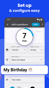 Countdown Widget・Countdown app Screenshot 0