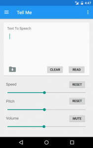 Tell Me – Text To Speech Screenshot 0