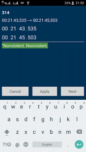 SubE: Subtitle Editor Screenshot 5