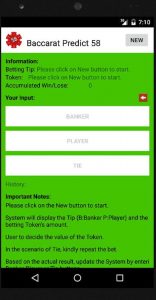 Baccarat Predict 58 Screenshot 1