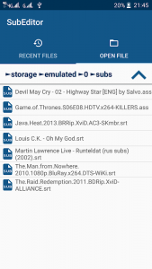 SubE: Subtitle Editor Screenshot 2