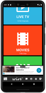 Wire IPTV Screenshot 1