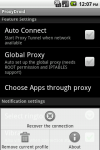 ProxyDroid Screenshot 3