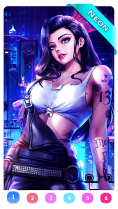 Dark, Horror Color by Number Screenshot 2