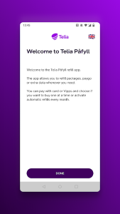 Telia Påfyll Screenshot 5