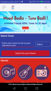 BSNL Tunes Screenshot 2