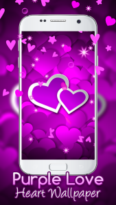 Purple Heart Wallpaper for Girls Live Screenshot 5