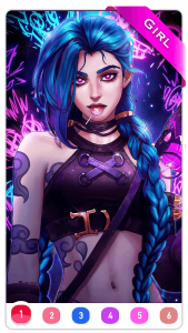 Dark, Horror Color by Number Screenshot 3