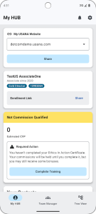 USANA Hub Screenshot 1