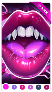 Dark, Horror Color by Number Screenshot 5