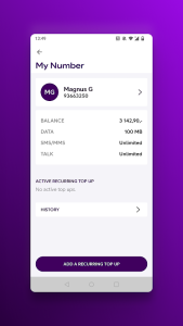 Telia Påfyll Screenshot 3