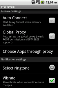 ProxyDroid Screenshot 2